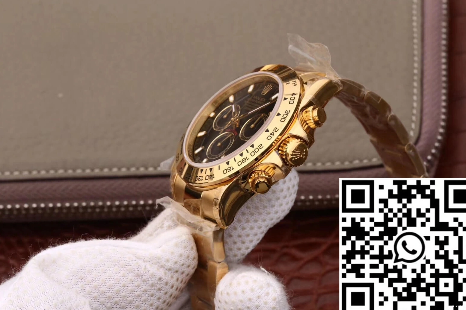 Black Cosmograph Daytona Gold Rolex Factory M116508-0004 JH Yellow Dial 0126